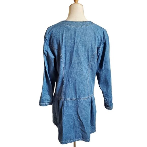 Northwest Blue Vintage Denim Dropwaist Mini Dress - Picture 3 of 6